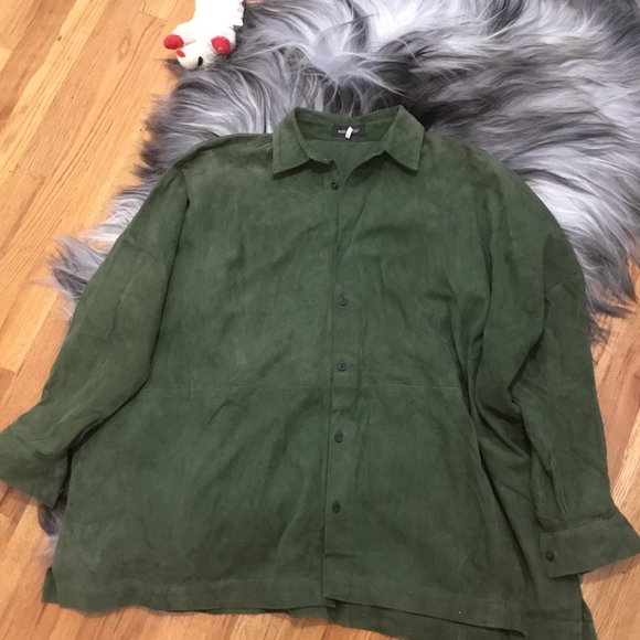 Eskandar suede top size 1 OS OVERSIZED fit